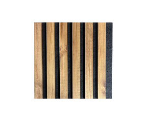 Natūralaus medžio sienų panelė 2700 x 300mm (Auksinis ąžuolas-Juoda)